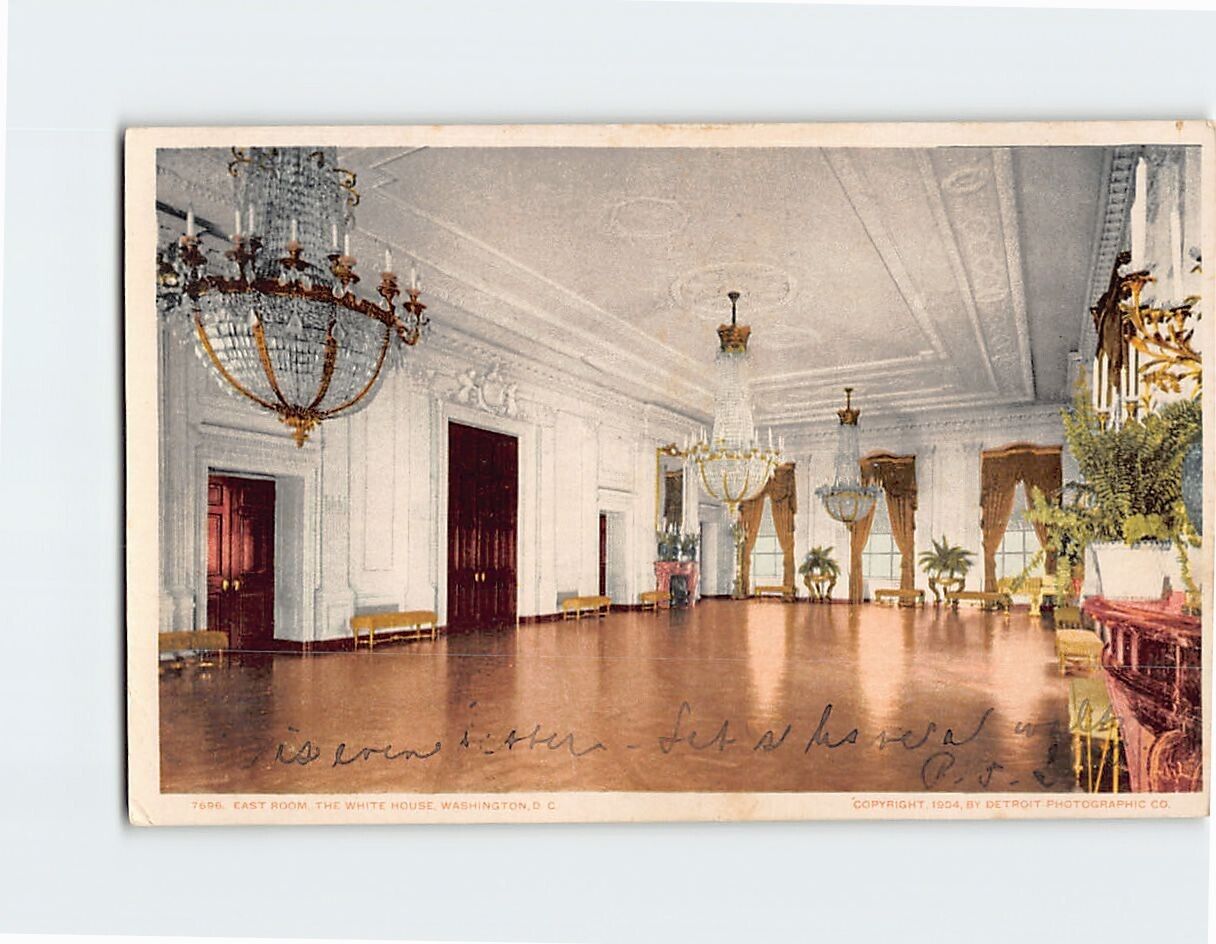 Postcard East Room The White House Washington DC