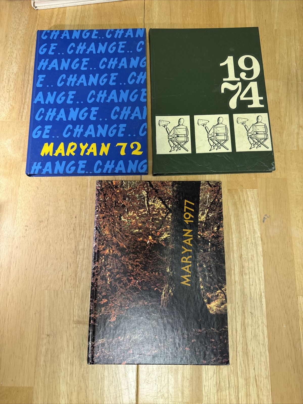 St. Mary’s “The Maryan” 1972,1974,1977 High School Yearbook New Haven, Ct.