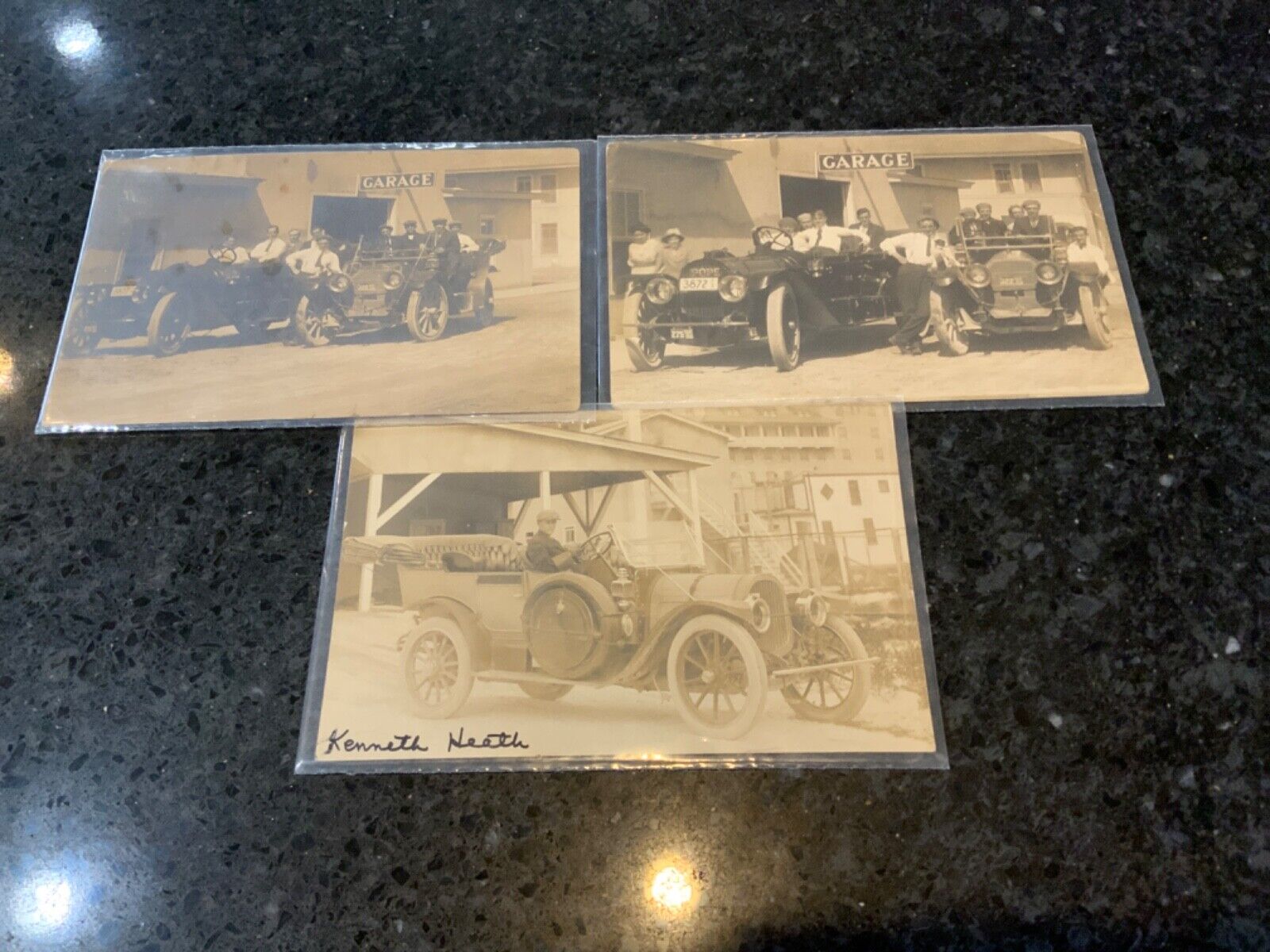 Rare Postcards Daytona Beach Florida early Automotive Garage FL