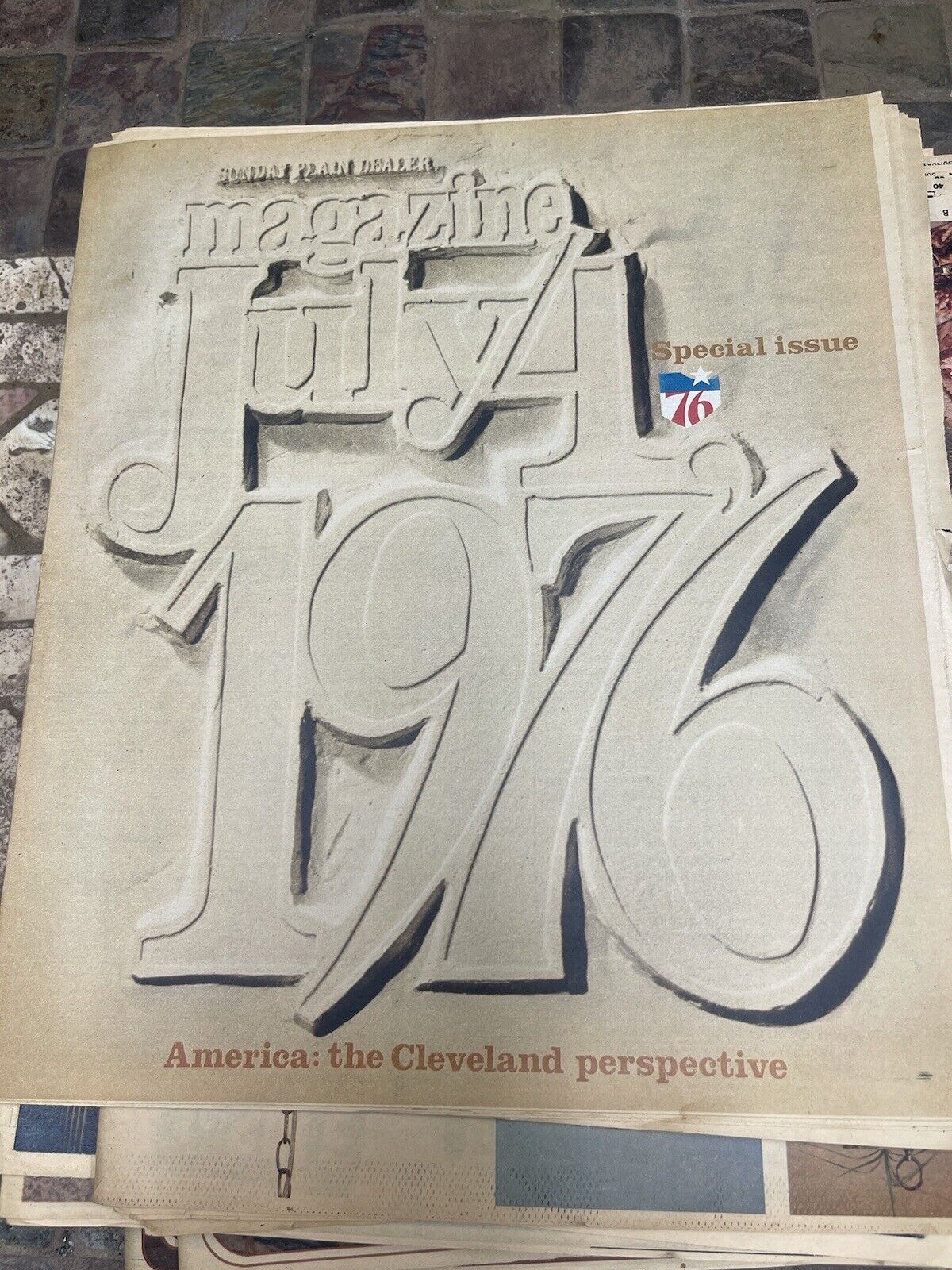 Cleveland Plain Dealer Sunday Magazine July 4 1976 Vintage Newspaper USA  Rare