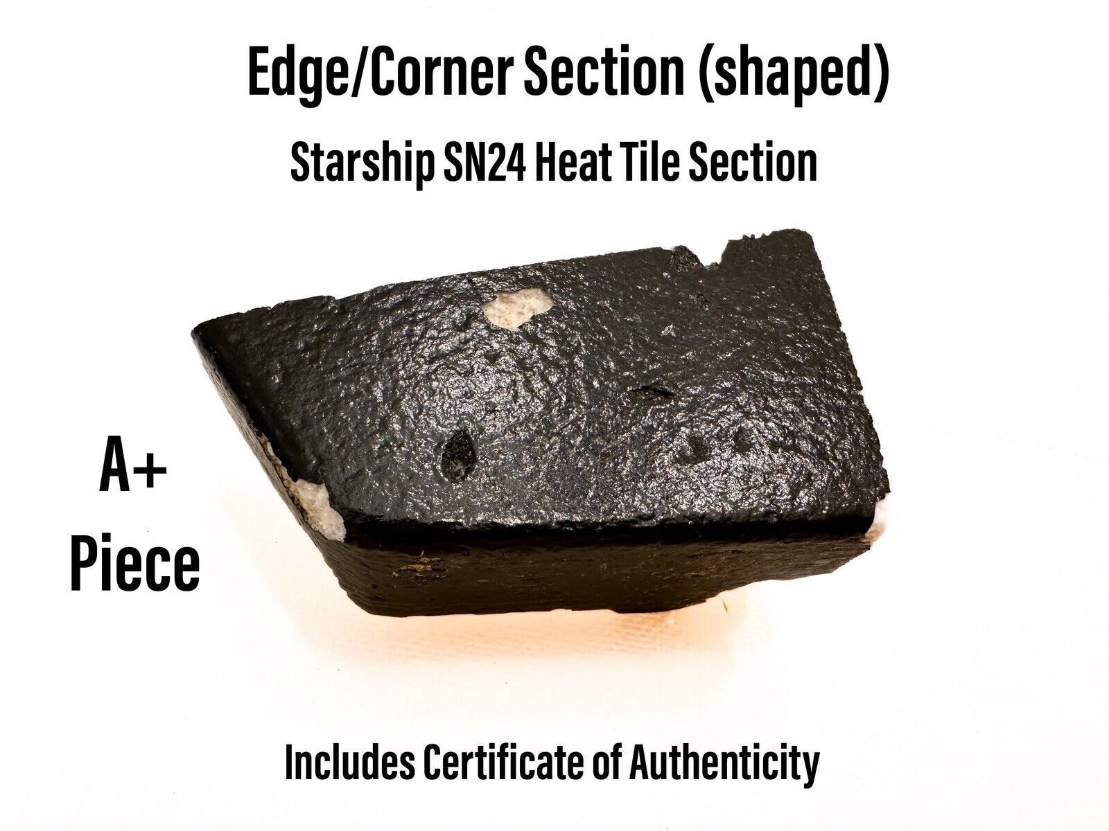 SpaceX Starship SN24 S24 Small Heat Shield Tile Corner/Edge Section (shaped) 2pc