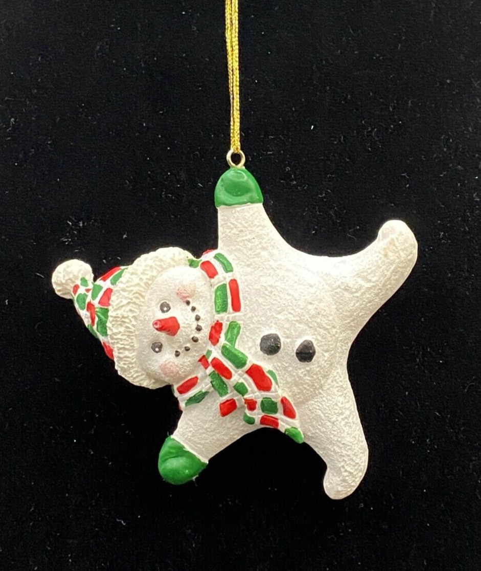  Ornament Dangling Snowman - Vintage 