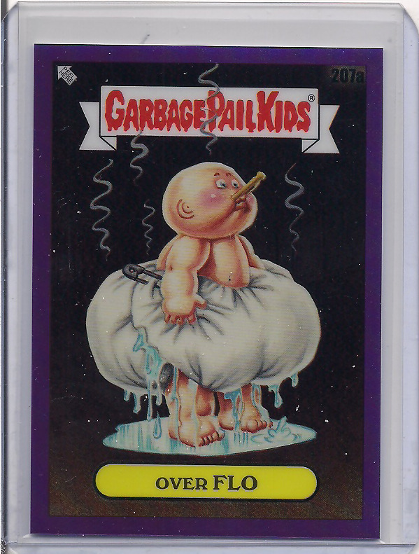 2023 Garbage Pail Kids Chrome #207a Over Flo Purple Refractor 199/250