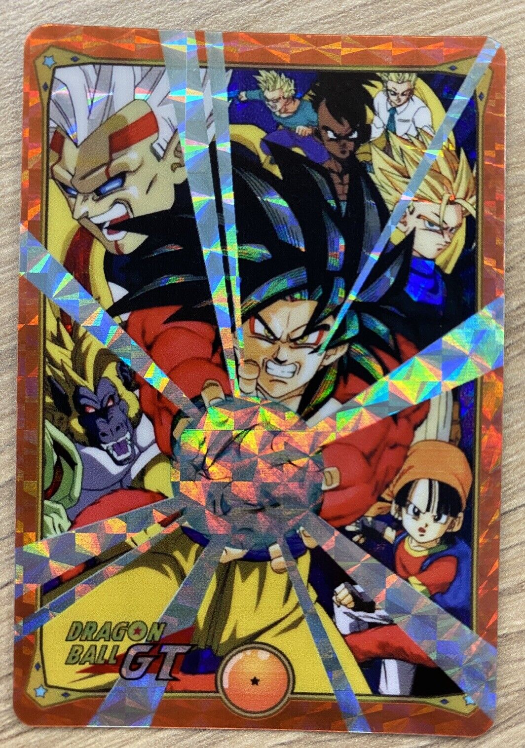 Prism Soft Dragon Ball GT Power Level Songoku 4 Kamehameha Out of Series Card