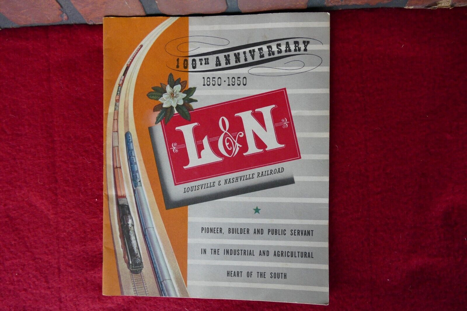 vintage 100th Anniversary L & N Louisville & Nashville Railroad 1850 1950 book
