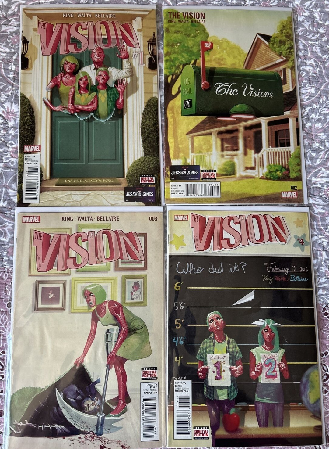 The Vision #1-4  1st App of Virginia, Vin & Viv Vision MARVEL, 2016
