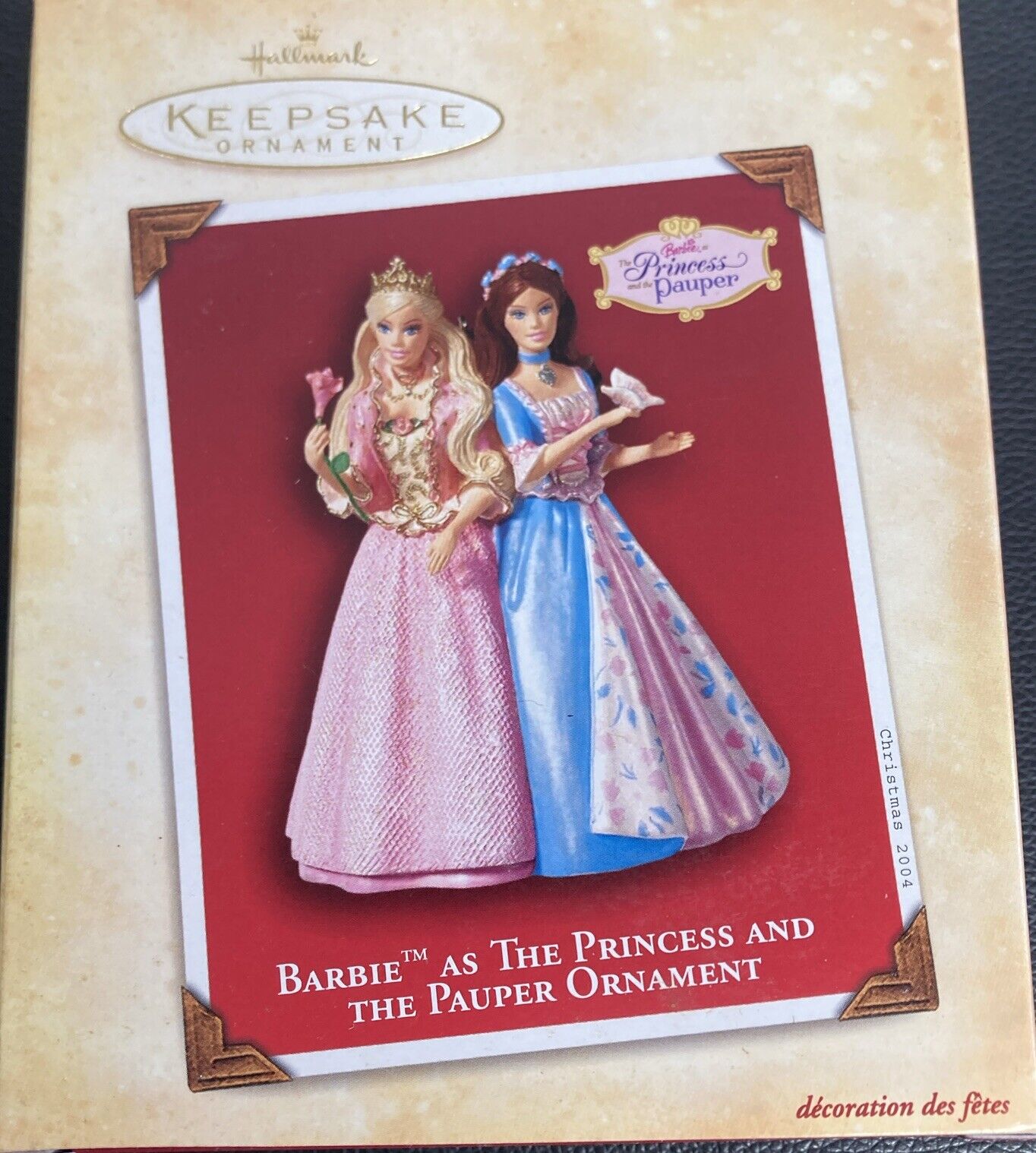 Hallmark Keepsake Christmas Ornament- Barbie as The Princess And Pauper 2004