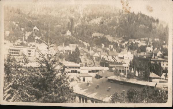 RPPC Probably Northern California Town,Nevada County? Real Photo Post Card