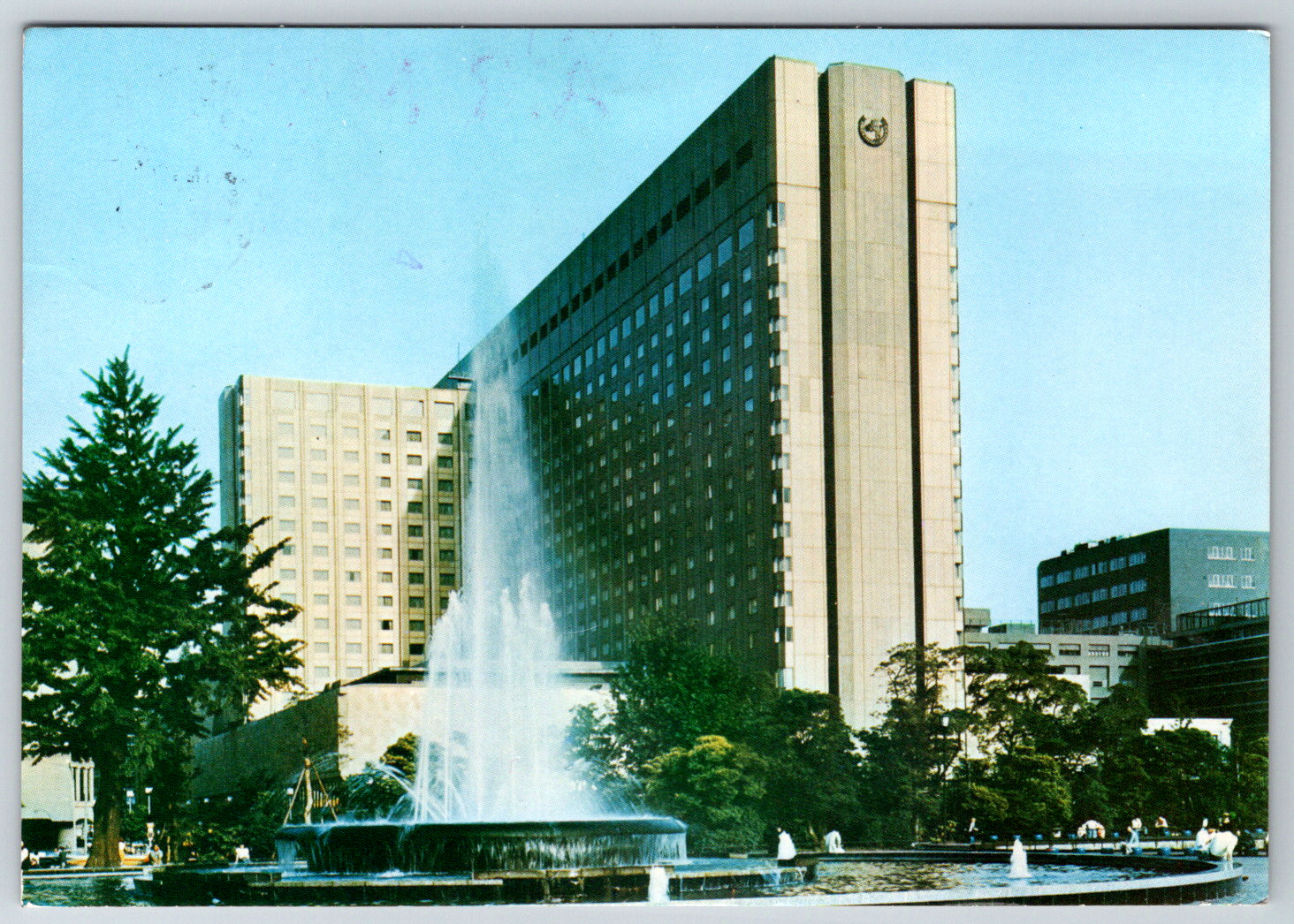 c1980s Imperial Hotel Postcard Tokyo Japan Vintage Air Mail Continental