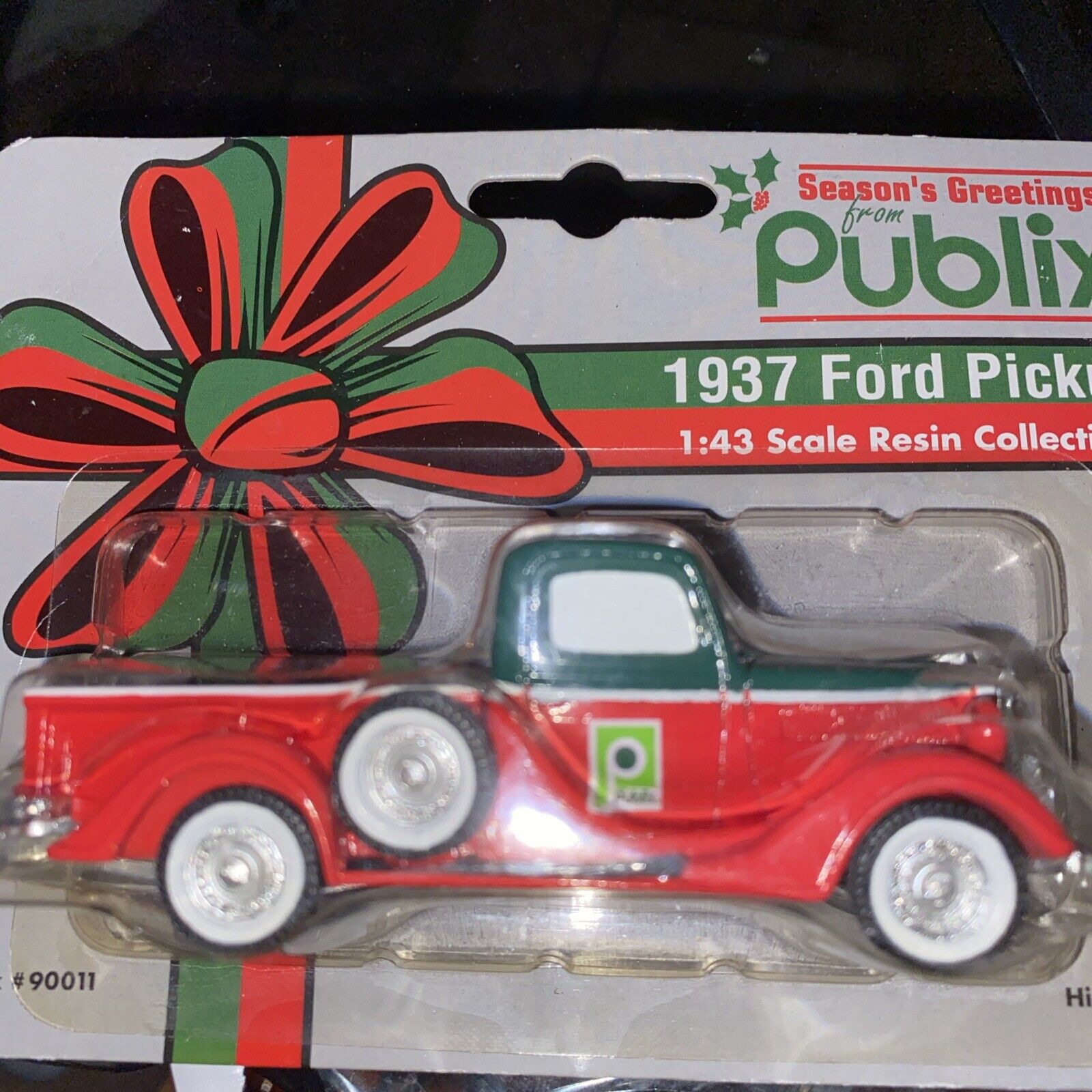 Publix Red 1937 Ford Pick up Season\'s Greetings 1:43 Scale Resin Collectible