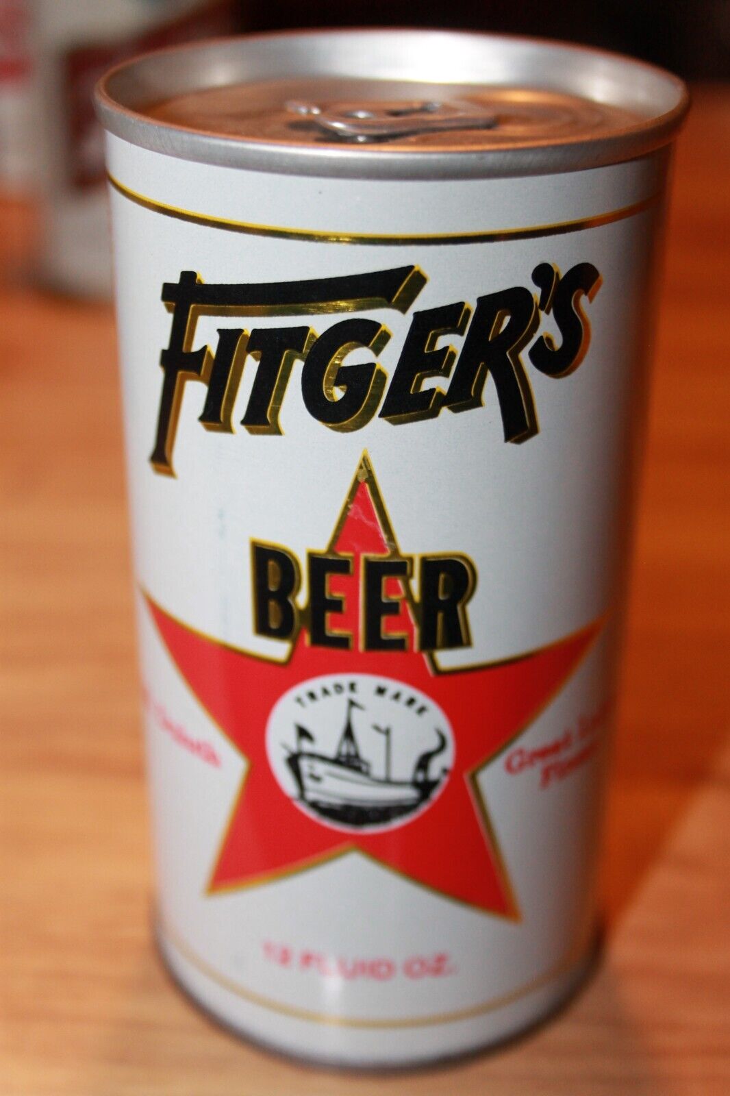 Vtg 70\'s Fitger\'s Beer Wide Seam Beer Can  August Schell Brewing-Air Filled