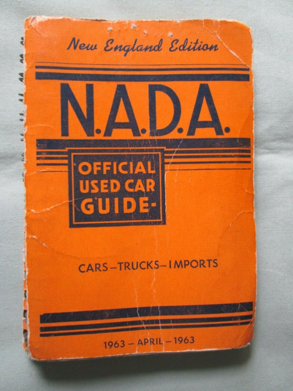NADA N.A.D.A  Used Car Guide April 1963 New England Edition