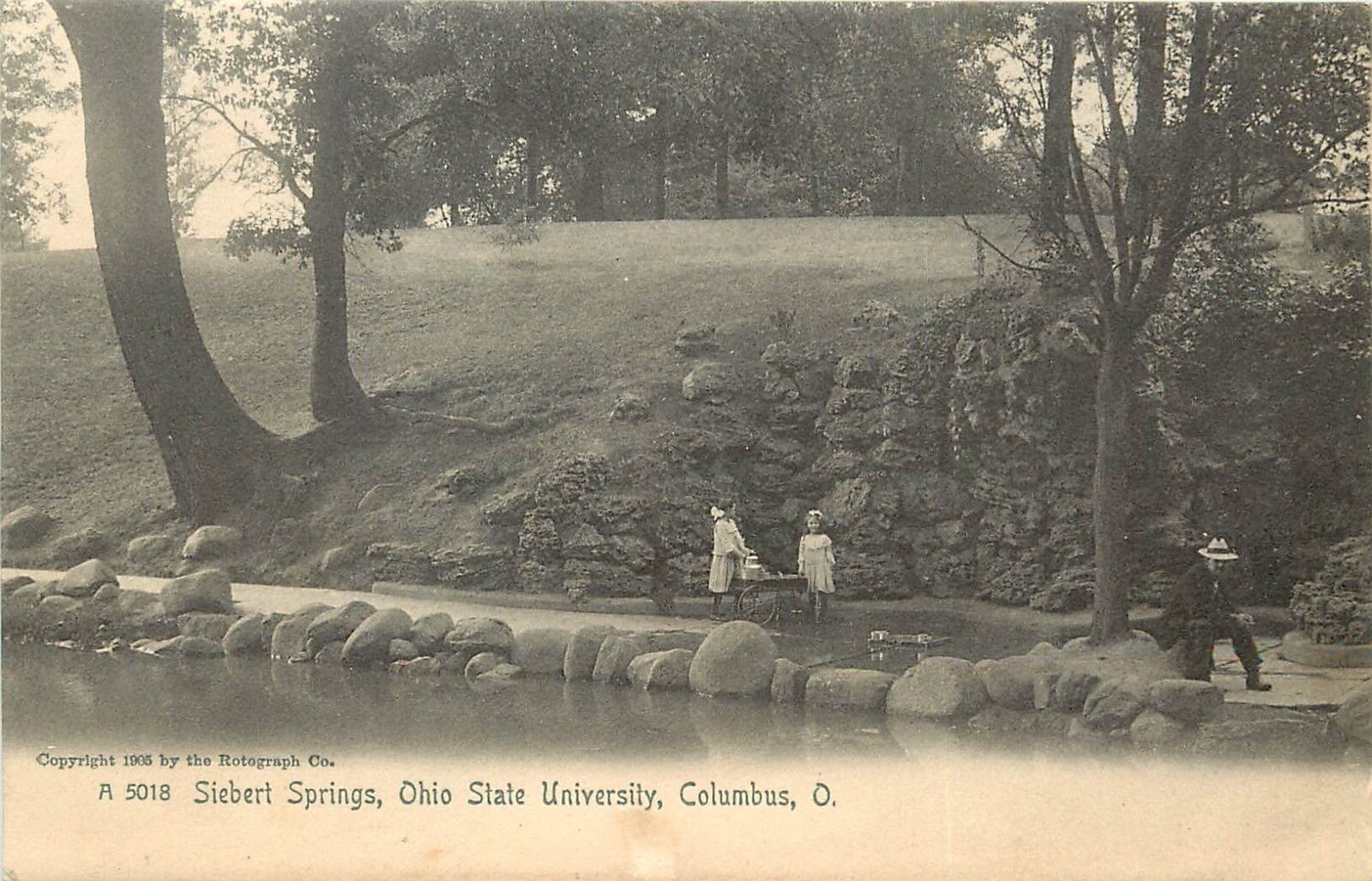 c1905 Printed Postcard; Siebert Springs, Ohio State University Columbus OH