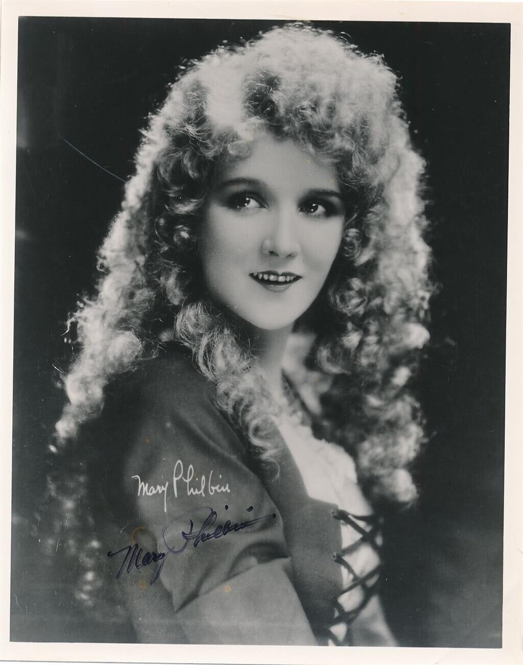 Mary Philbin-Signed B&W Photograph