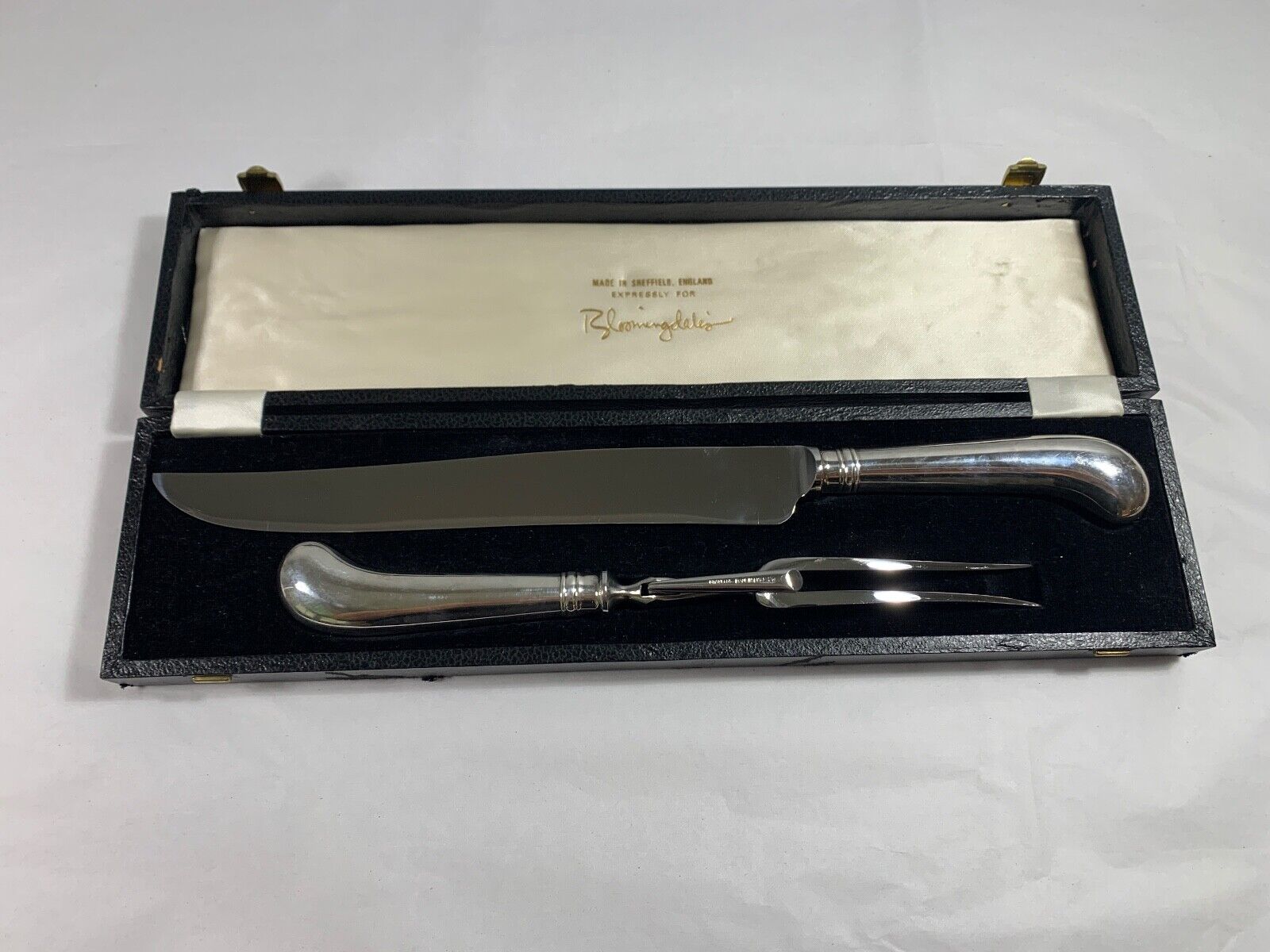 Two Piece Pistol Carving Set Crafted In Sheffield England For Bloomingdales
