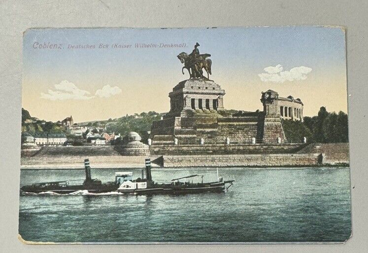 Vintage Kobkenz Germany Deutsches Eck Unused Postcard Rare Find