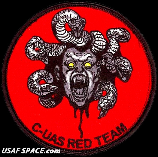 USAF 412TH OPERATIONS GROUP -COUNTER-UNMANNED AIRCRAFT SYSTEM-RED TEAM PATCH