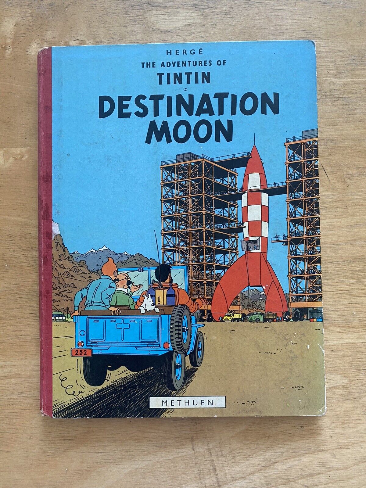Tintin Hergé Destination Moon 1st English Methuen hardcover