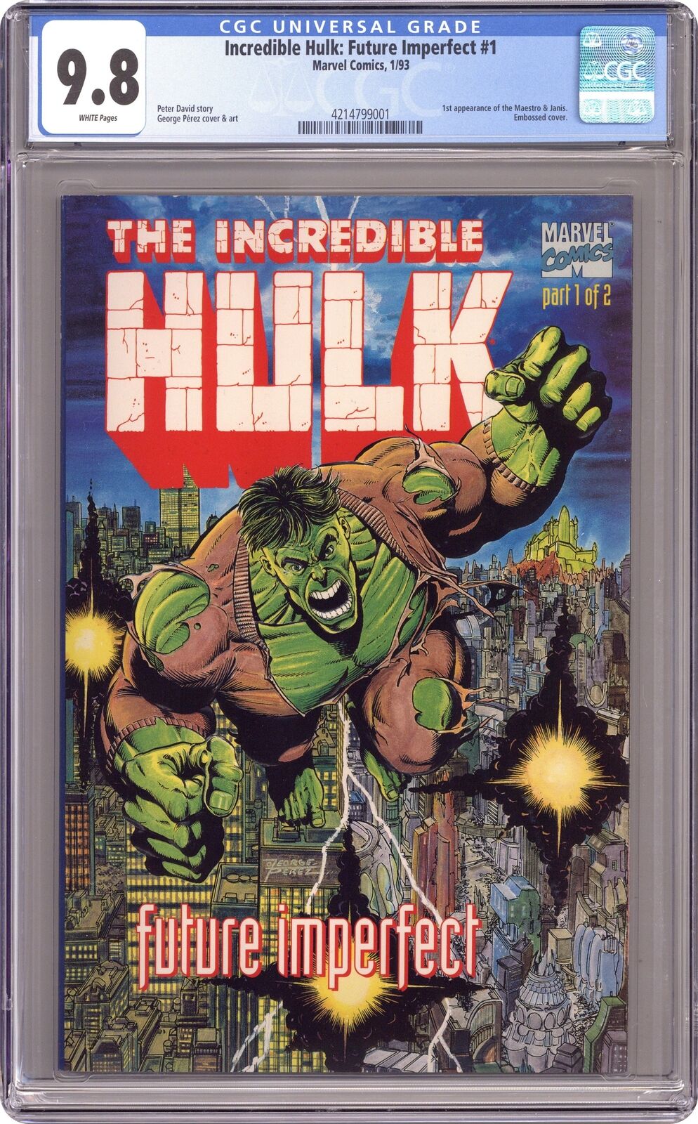 Hulk Future Imperfect #1 CGC 9.8 1992 4214799001 1st app. Maestro