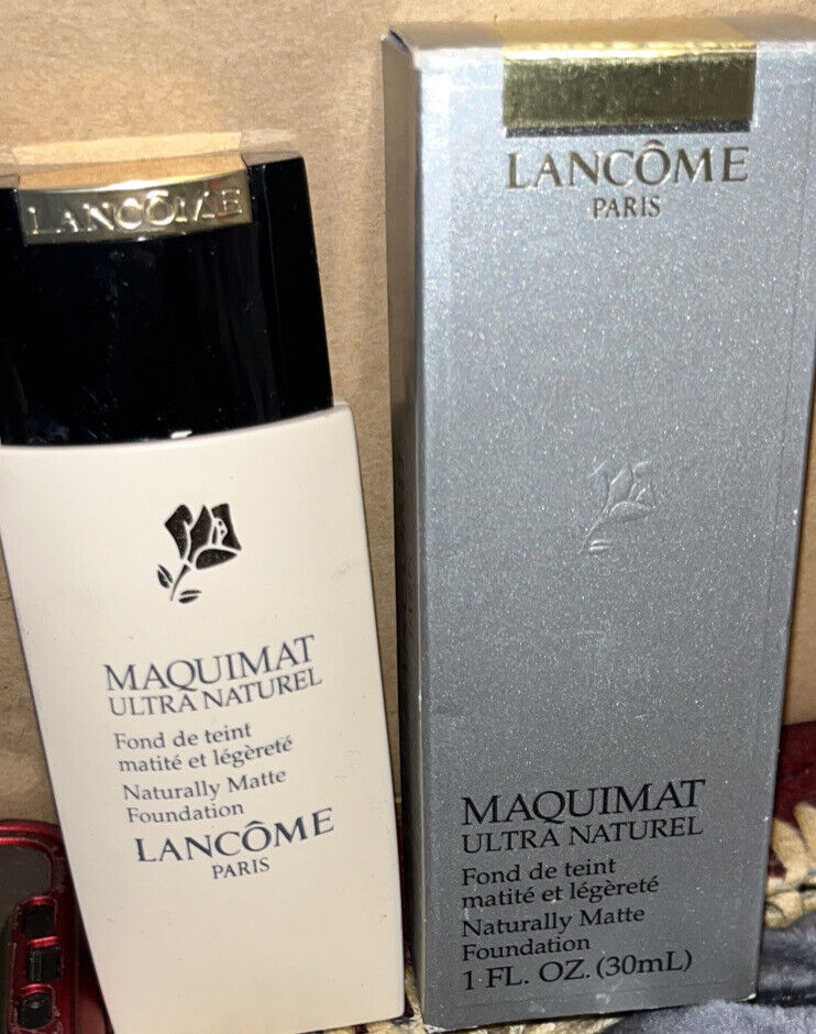 Lancome Maquimat Naturally Matte Foundation Beige Camee 111 R.Full Size 1 oz New