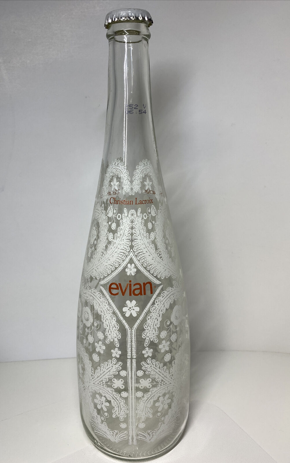 2008 EVIAN Limited Edition CHRISTIAN LACROIX Water Snowflake Bottle