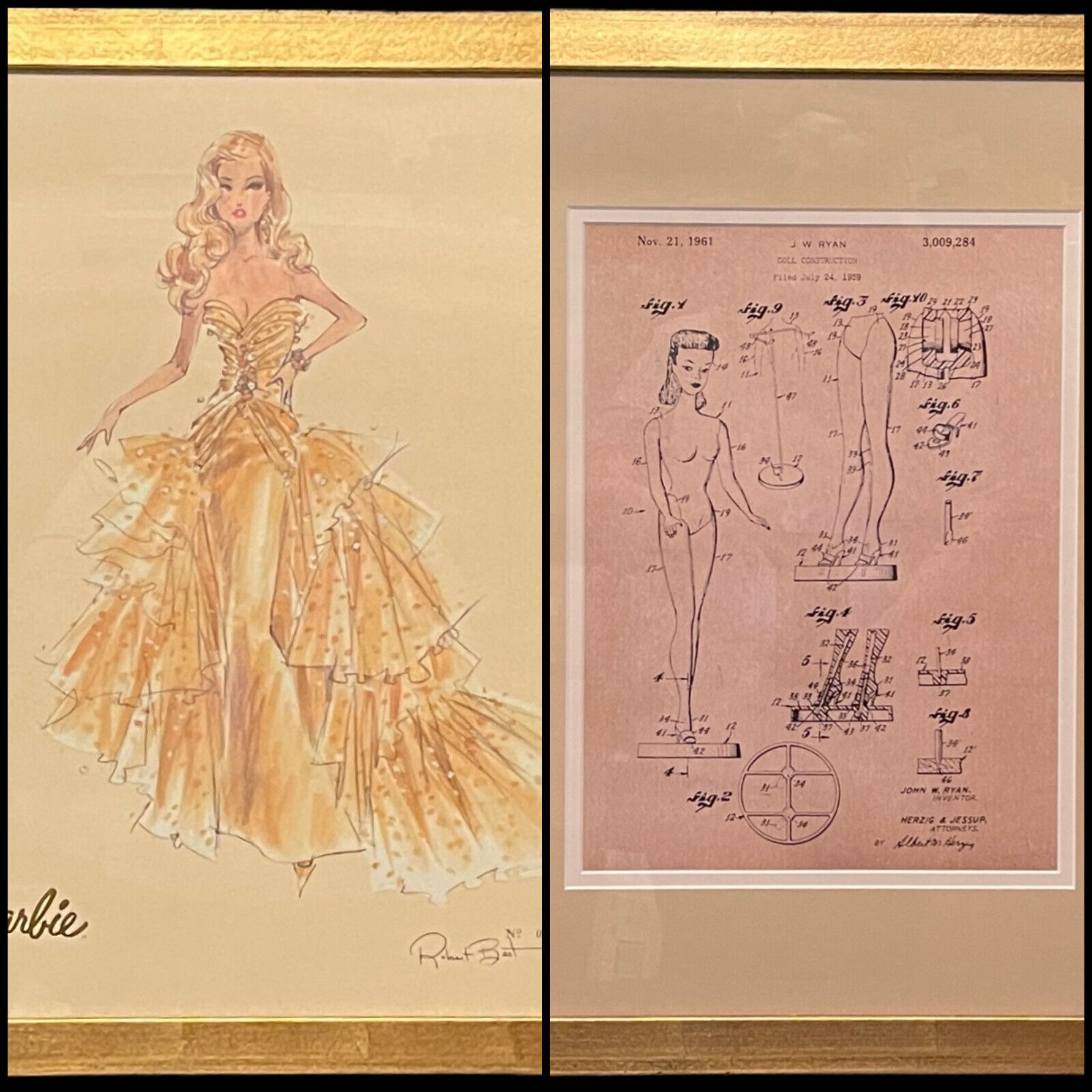 Barbie Print By Robert Best W/COA #0292/5000 And A Copyright Framed Print