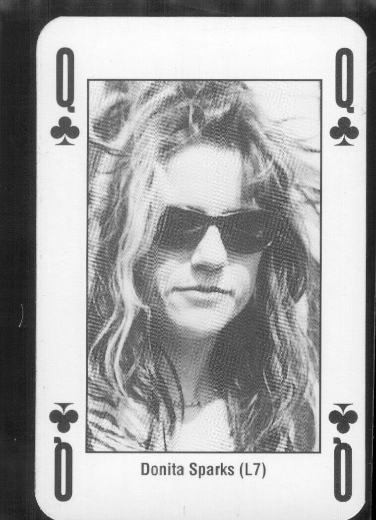 Donita Sparks, L7,   From Kerrang Playing Card Deck (1993) Rookie?