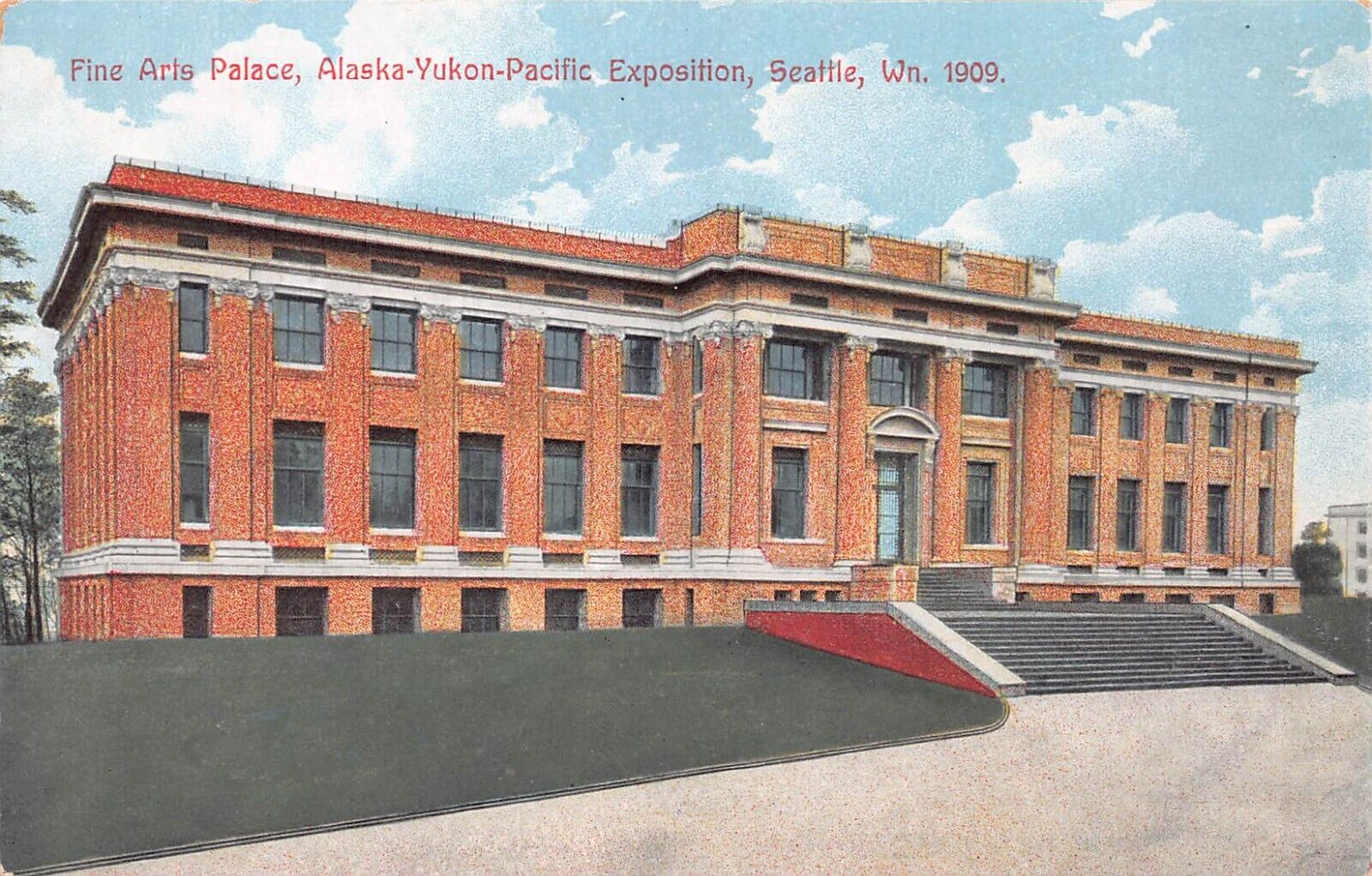 Fine Arts Palace, 1909 Alaska-Yukon Expo, Seattle, Washington, Postcard, Unused