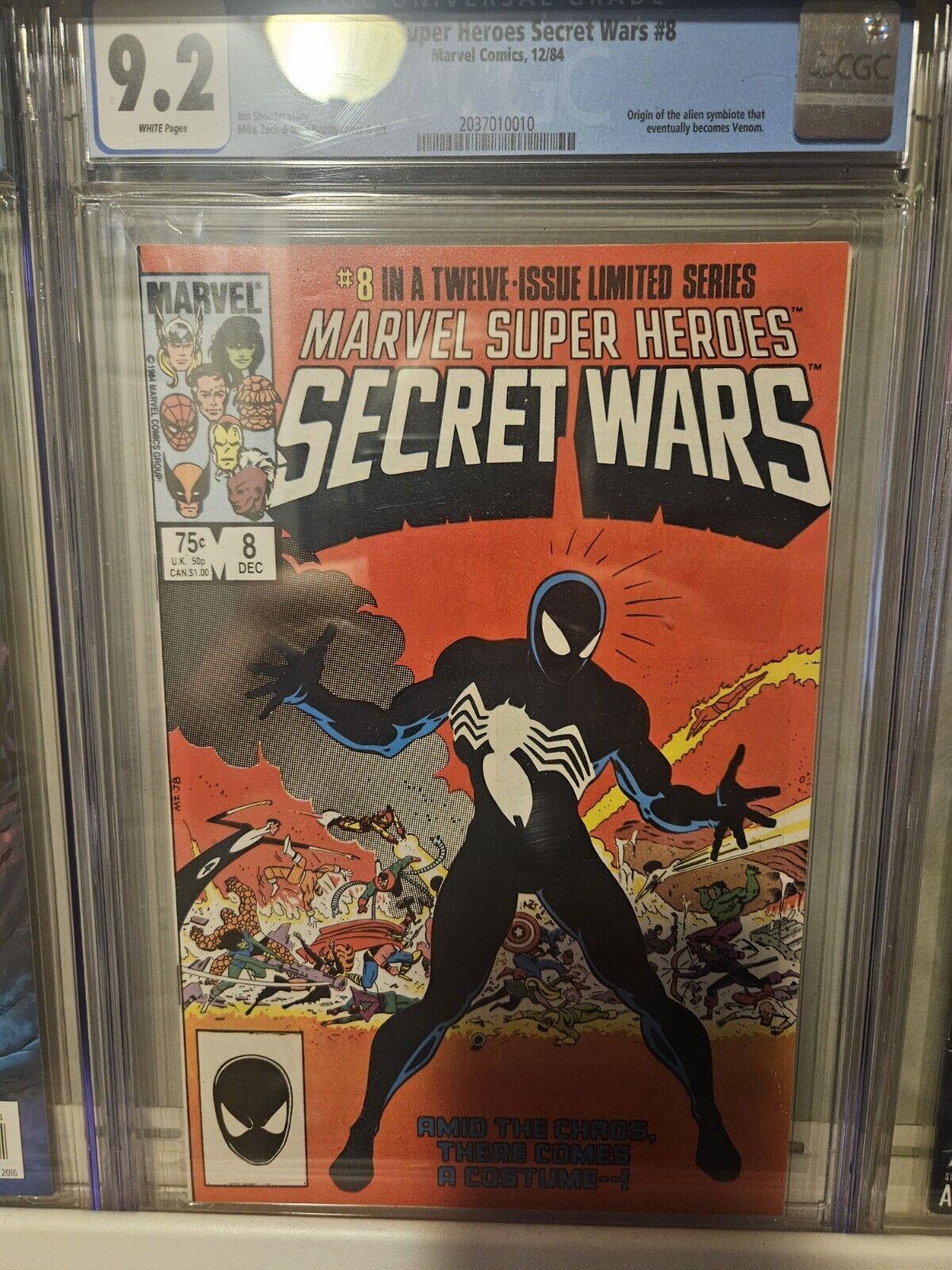 Marvel Super-Heroes Secret Wars #8 CGC 9.2 Origin Of Symbiote Suit 