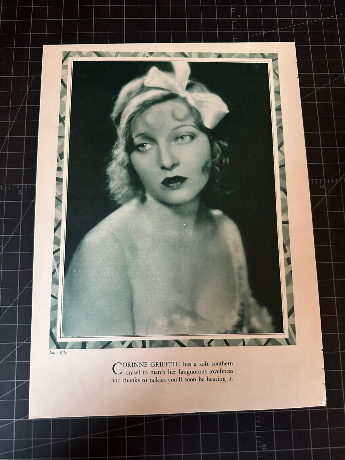 Vintage 1920s Corrine Griffith Sepia Portrait