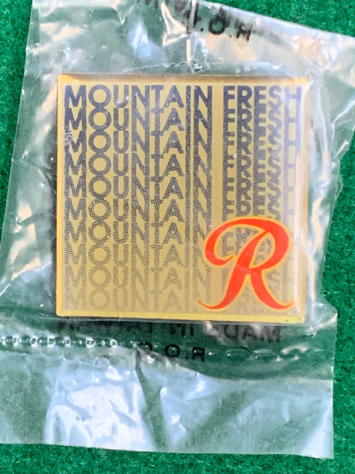 Rainier Beer Mountain Fresh Enamel Pin - New Unused Jacket Pin.  1  1/16\