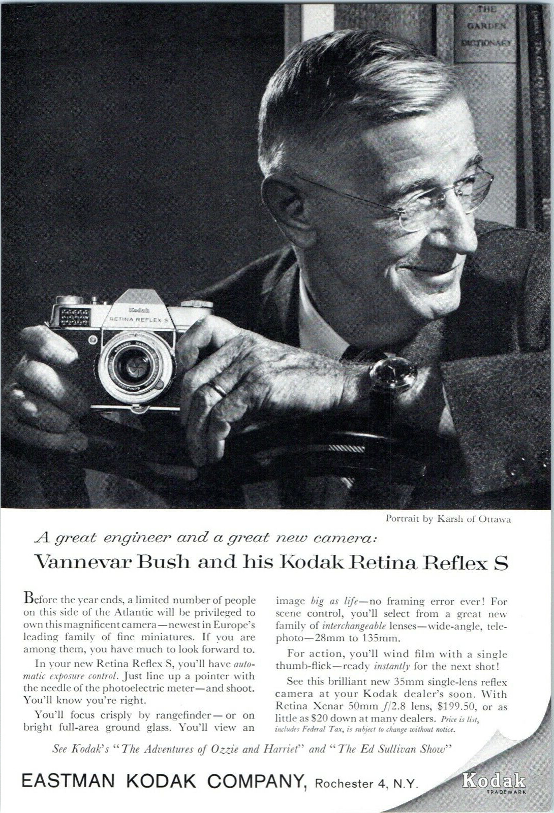 Eastman Kodak Company Ad Vintage August, 1959 Original Advertisement -FC5