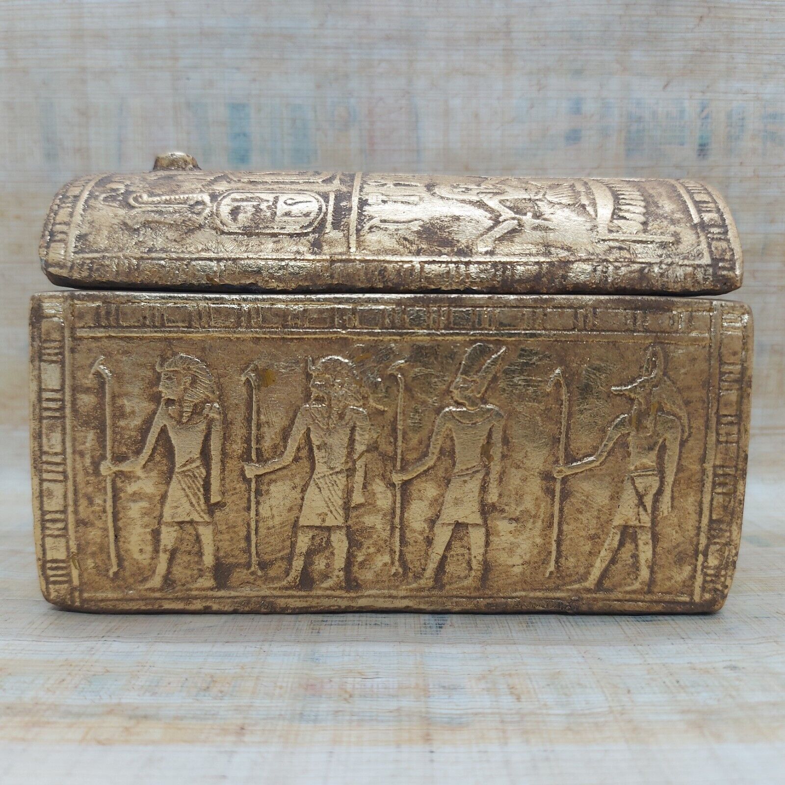 RARE ANCIENT EGYPTIAN PHARAONIC ANTIQUITIES JEWELRY BOX BC
