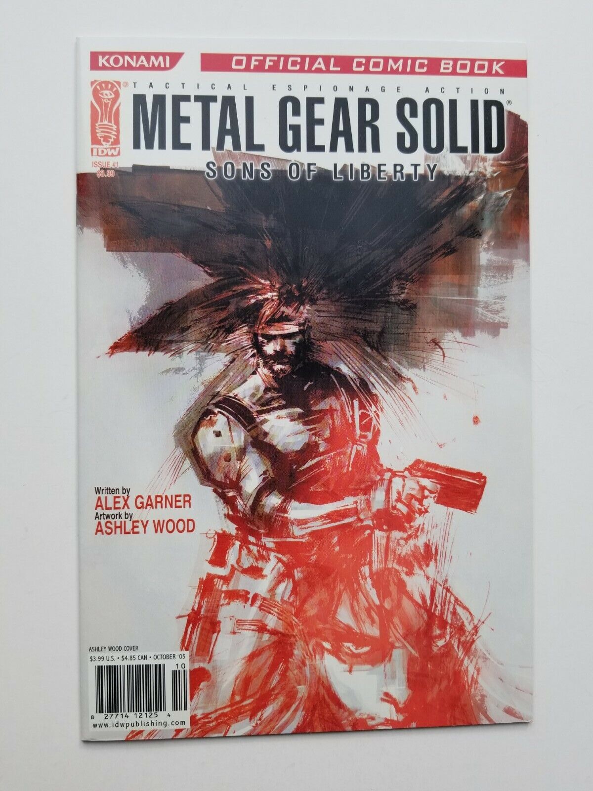 Metal Gear Solid Sons of Liberty # 1  Konami IDW comic book HUGE SPEC 