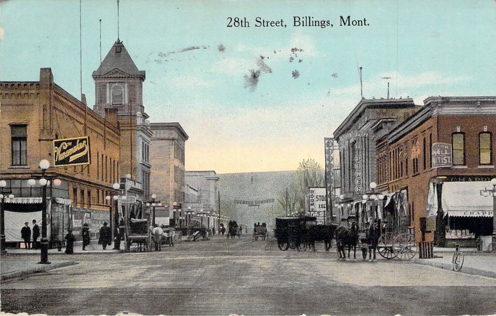 28th Street, Billings, Montana, Posted 1915