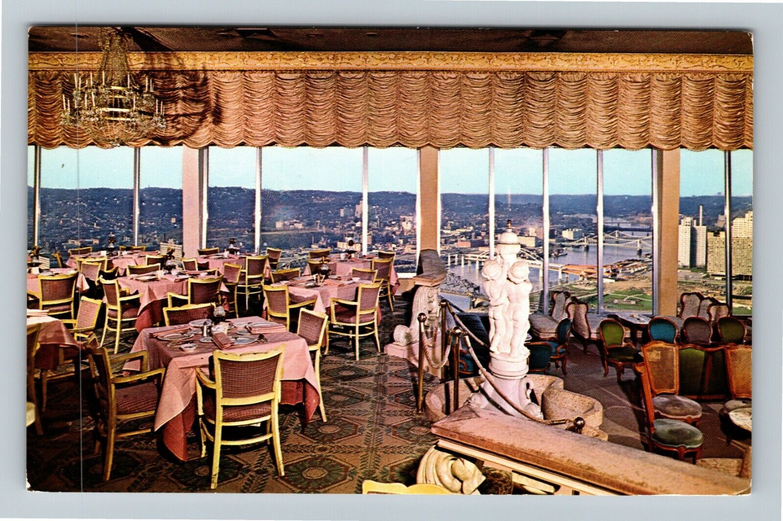 Pittsburgh PA-Pennsylvania, LeMont Fine Dining, Antique Vintage Postcard