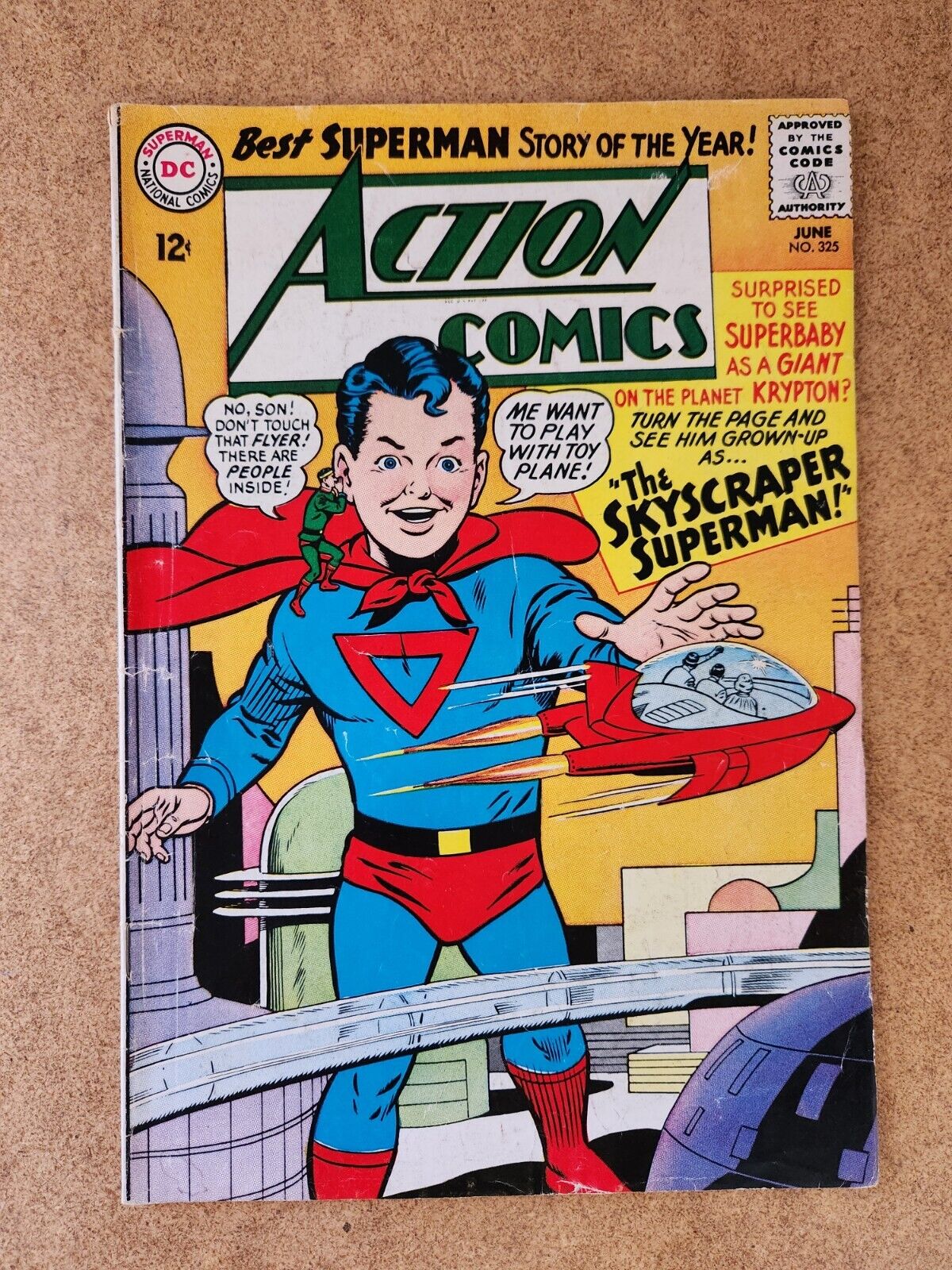 ACTION COMICS #325 (1965) DC Comics Very Good+/Fine- OW/W