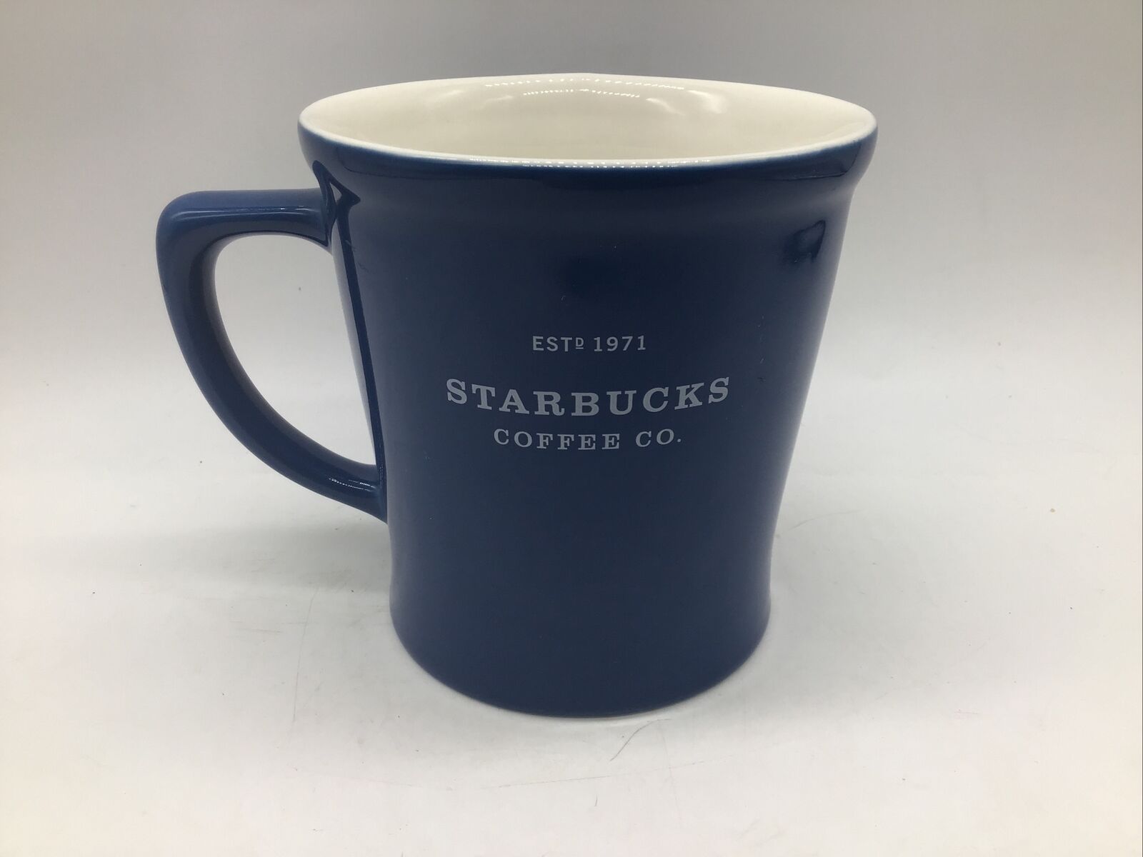 2008 Starbucks Coffee Co. Est. 1971 Blue Mug/Cup 18oz. Oversized Nice Condition