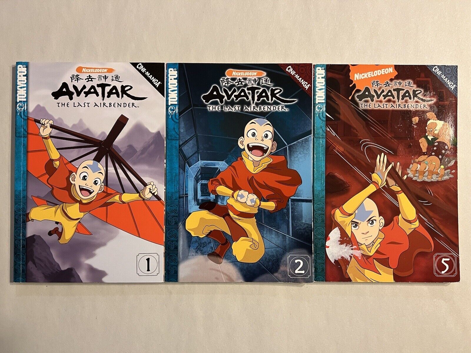 Avatar The Last Airbender 1, 2, 5 Cine-Manga ⚔️ Nickelodeon Tokyopop