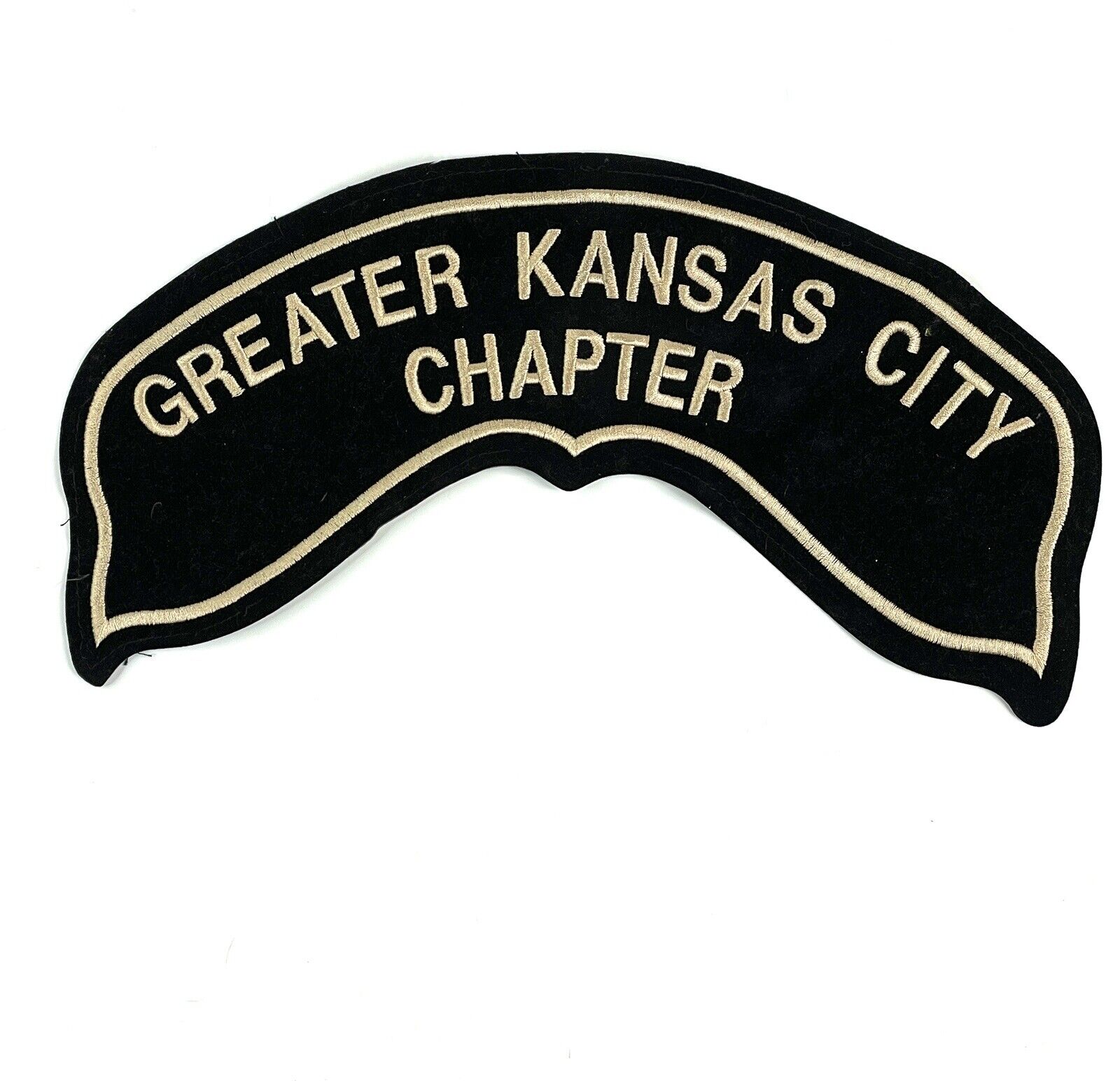Greater Kansas City Chapter Motorcycle Rider Club Group Embroidered Patch 12”x4”