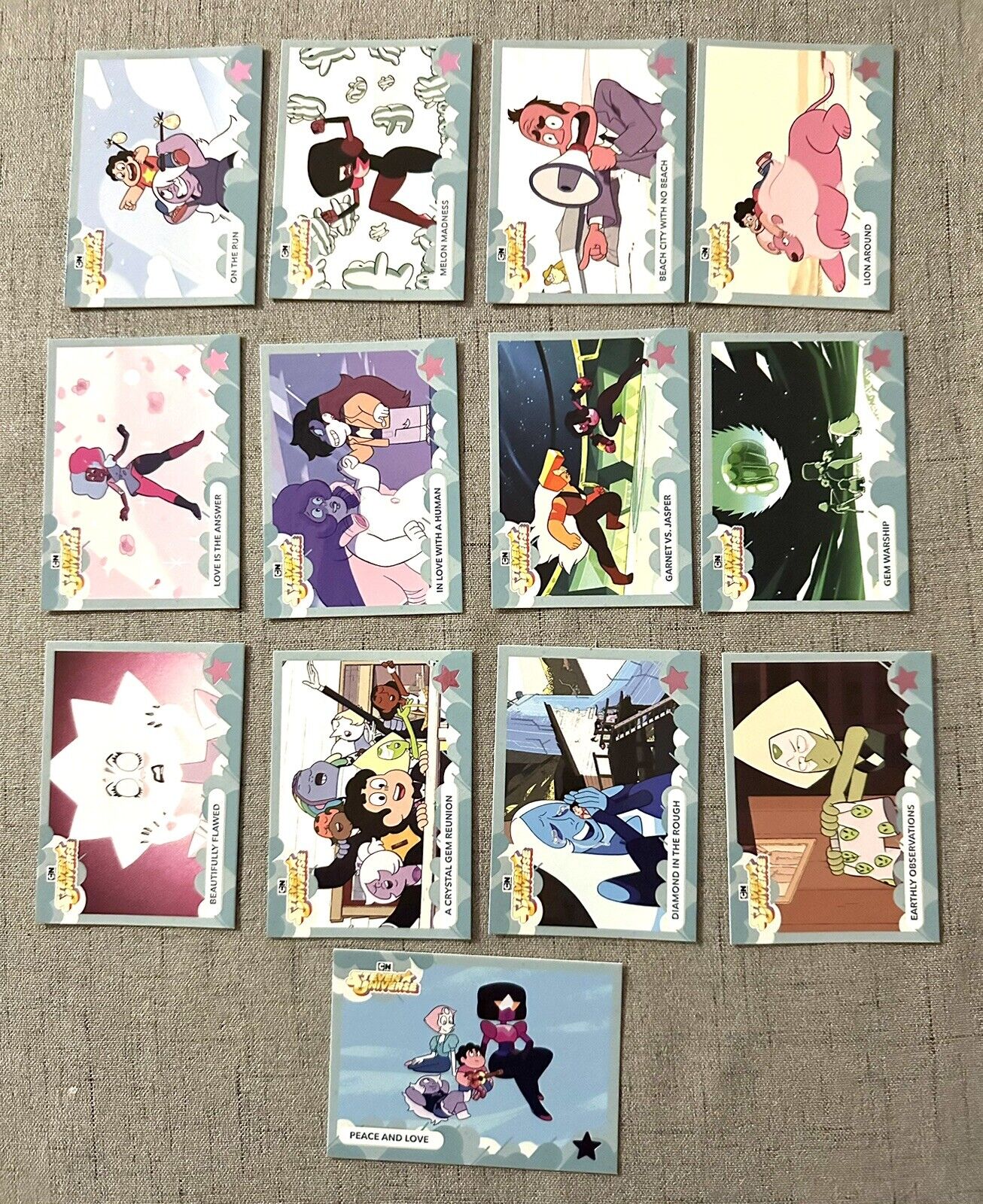 Cryptozoic Steven Universe lot of 13 PINK FOIL parallel Chase Cards