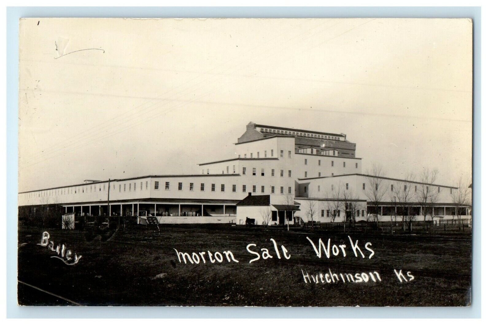 c1910's Morton Sale Works Bailey Hutchinson Kansas KS RPPC Photo Postcard