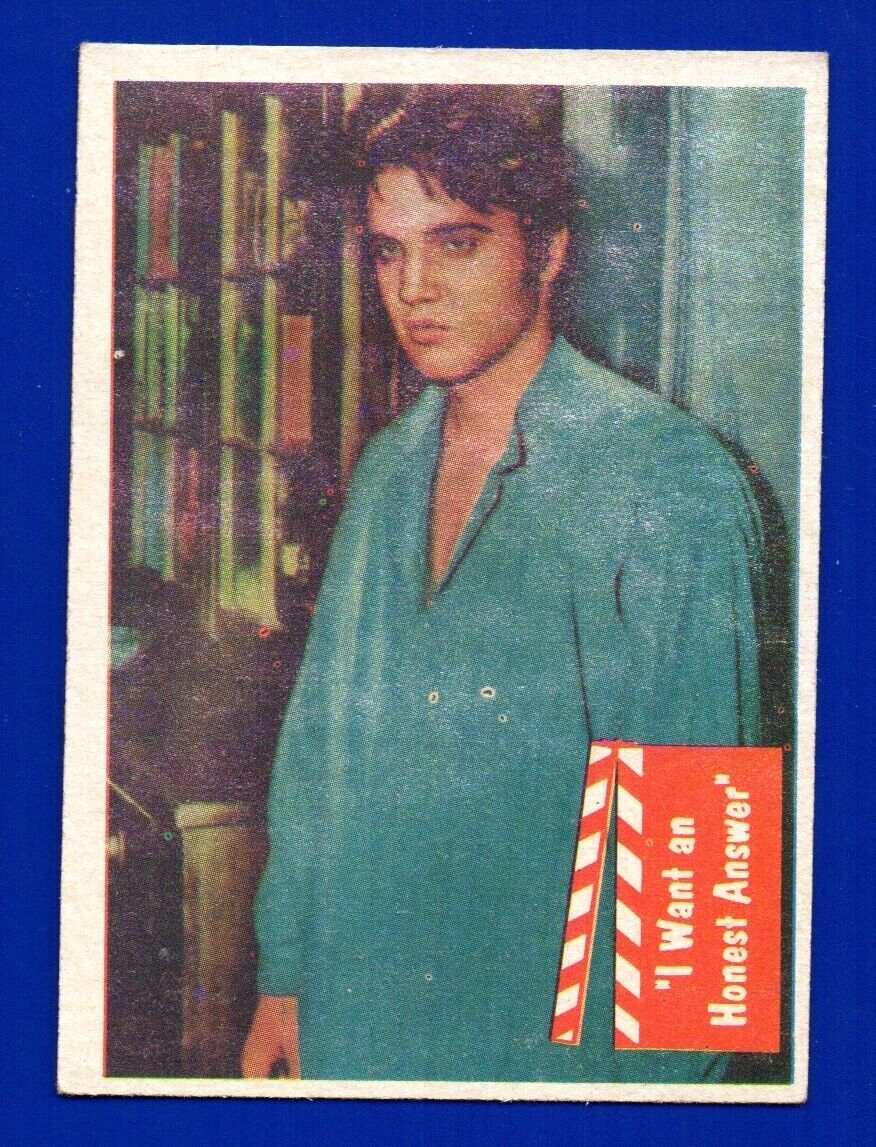 I WANT AN HONEST ANSWER 1956 TOPPS BUBBLES INC. ELVIS PRESLEY #53 VG NO CREASES
