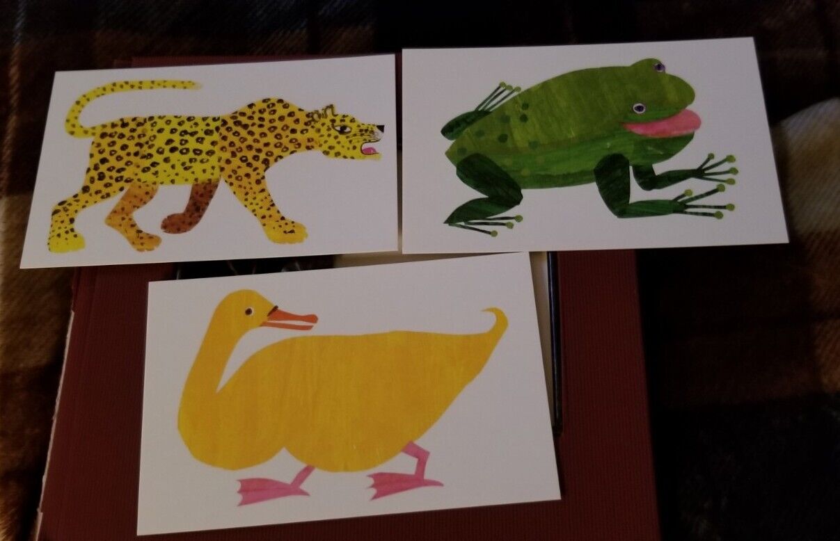 Eric Carle Lot Of 3 From Brown Bear What Do You See? 1992 Unposted 