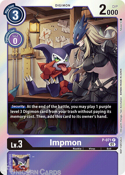 P-071 Impmon :: Promo Digimon Card :: Limited Card Pack ::