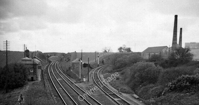 Photo 6x4 Site of Burngullow Station Lanjeth View westward, towards Truro c1964