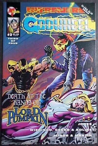 GODWHEEL #2 FLIP COVER LORD PUMPKIN VF 1995 MALIBU COMICS
