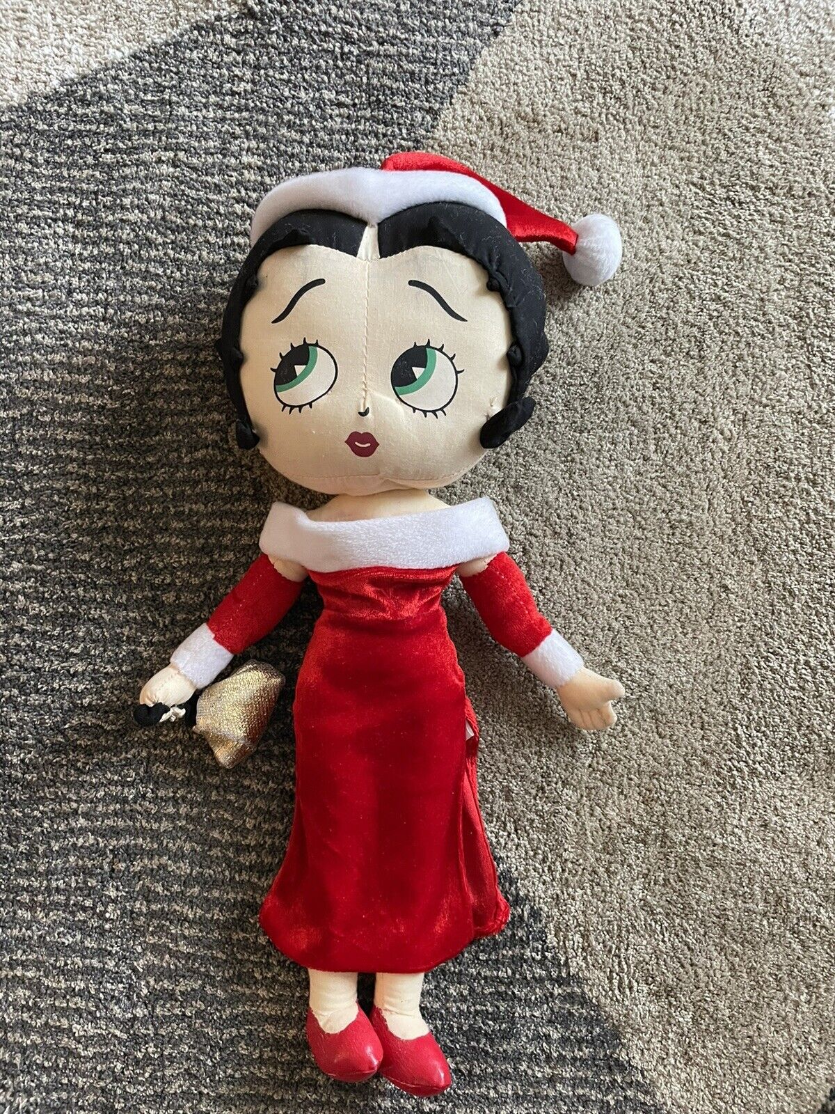Vintage 2005 Betty Boop Santa 17” Plush Doll