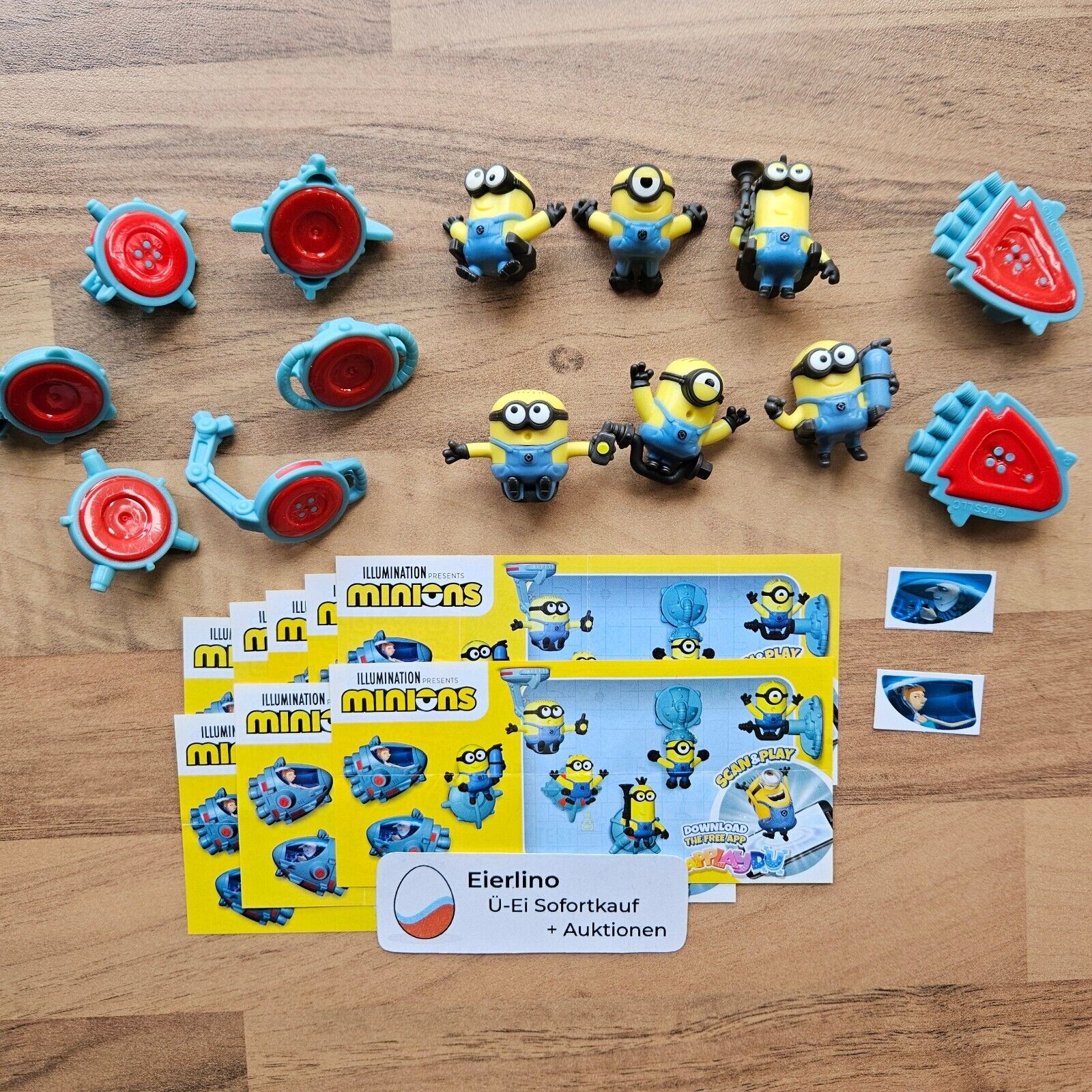 NEW DESCIPABLE ME 4 (Minions in Space) Kinder Joy complete set figurines (1.3\