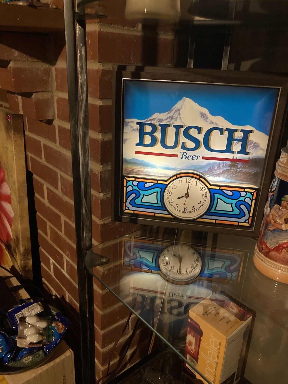 Bush Beer Lighted Beer Clock
